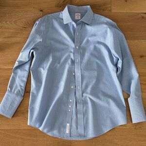 Brooks Brothers Blue Striped Dress Shirt